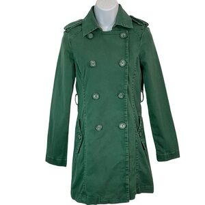 AMERICAN EAGLE Double Breasted Denim Pea Coat Sz XS